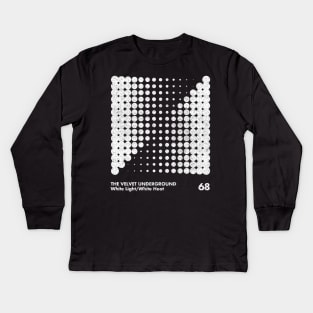 THe Velvet Underground / Minimal Graphic Design Tribute Kids Long Sleeve T-Shirt